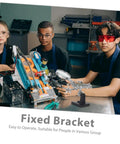 Students using Adjustable Third Hand Soldering Station With Magnifying Glass And Dual Alligator Clips for electronic projects