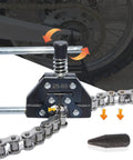 Roller Chain Breaker Cutter And Chain Holder Puller Disassembly Tools Kit For 0.25 To 0.75 Inch Pitch Chains use on ATV chain
