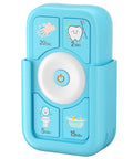 Blue Kids Timer For Tooth Brushing Bath Time And Shower Routines Kid Friendly Countdown Clock with safe battery design