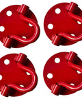 Heavy Duty Low Profile Anchor Plates 4 Pack Solid Steel Folding U Rings For Concrete Deck Patio Garage Floor bike locks