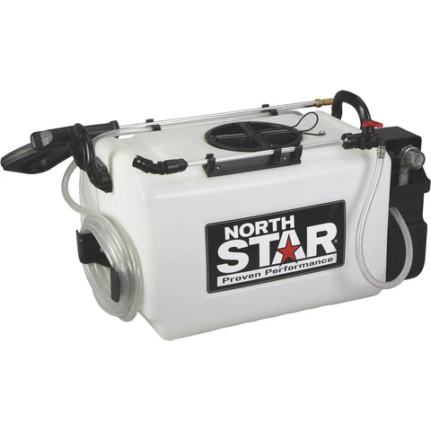 ATV Boomless Broadcast And Spot Sprayer With 16 Gallon Tank 2.2 GPM On Demand 70 PSI 12V Power 14 Foot Spray Swath NSQ Series Pump