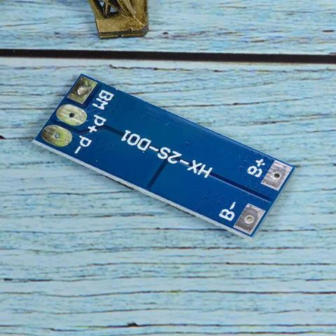 No Fuss 2 Pack 2S BMS For 18650 Lithium Cells 7 4V Balanced Charging Guard with circuit board connectors visible.