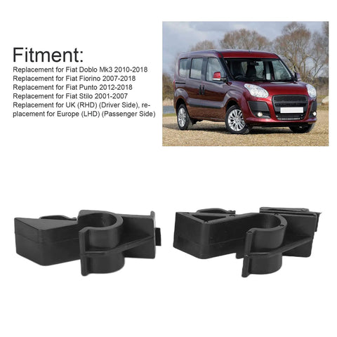 Parcel Shelf Clip Rear Mount Holder Trim Clip ABS OEM Replacement 71719952 71719953 Fits Doblo Mk3 Fiorino Punto Stilo
