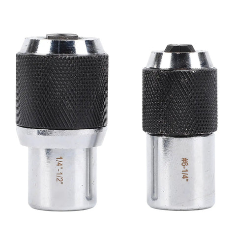 Solid Two Piece Tap Socket Set With 3/8 Drive Socket A Extractors, heavy duty alloy steel extractors for M3 to half inch.