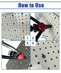 Using the 500 Piece Pro Grade Rivet Nut Kit With SAE UNC Assortment 6-32 To 1/2-13 Zinc Plated Carbon Steel for installation