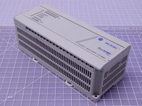 Series E MicroLogix 1000 Programmable Controller 1761-L32BWA For Industrial Automation showing top view.