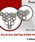 ER16 Spring Collet Set 1 To 10mm For CNC Milling Lathe Tools And Work Holding Engraving Machine High Precision Collets 0.015mm Accuracy