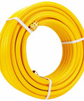 70Ft 3/4 Inch CSST Gas Line Flexible Stainless Steel Tubing Pipe Anti Crack And Leak Proof with yellow jacket and fittings