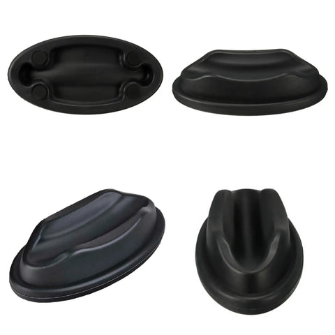 Front Wheel Riser Block for Bike Trainer Indoor Riding Stabilizer Stand Holder, black molded plastic, various angles