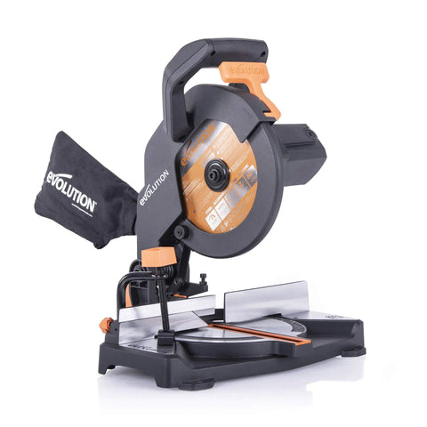 Compact 8-1/4 Inch Compound Miter Saw With 1200W Power, Multi Material Cutting Blade Included, Cuts Wood Metal Plastic And More