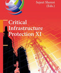 Critical Infrastructure Protection XI conference proceedings book cover, Springer paperback, red industrial tower artwork