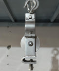 Heavy Duty Cable Pulley Set With Cast Aluminum Wheel For Smooth Cable Feeding, Wear Resistant, Dual Fixing Methods, on ceiling