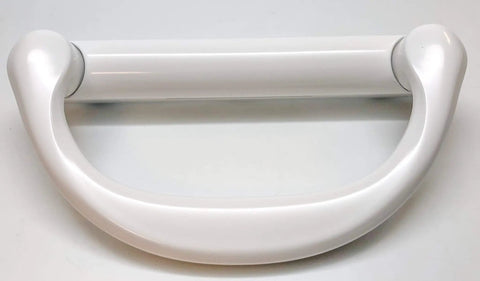 Involute Sliding Patio Door Handle Set White, 2-Piece Inside Handles With Dual Thumb Latches For Thick Doors shown in detail