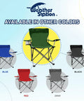 Lightweight Outdoor Folding Camping Chair With Cup Holder And Adjustable Armrests Kick Back Comfort Portable Tailgate Ready Quad