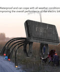 Waterproof Electric Bike Display Panel With Speed Gear Power And Mode Indicator Meter and 5 wire cable in rain