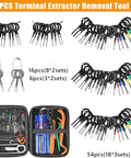 Pro Grade 96 Piece Terminal Removal Tool Kit For Auto And House Wiring With Pin Extractor, 76-piece bits and case