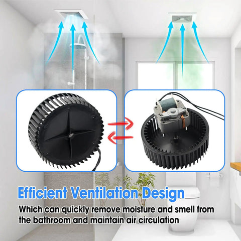 Upgraded Motor Assembly With Blower Wheel Replacement For 771 And 771-A Bathroom Exhaust Fans Fit S97017450 97017450 99080599 99020278 120V 60Hz 3000 RPM 70 CFM CCW Easy Install Durable Replacement Part