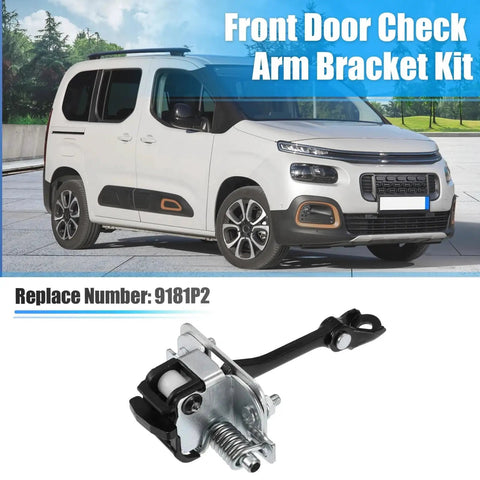 Door Check Strap For Partner Tepee And Similar Vans, Heavy Duty Door Hinge Limiter With Multi Level Opening
