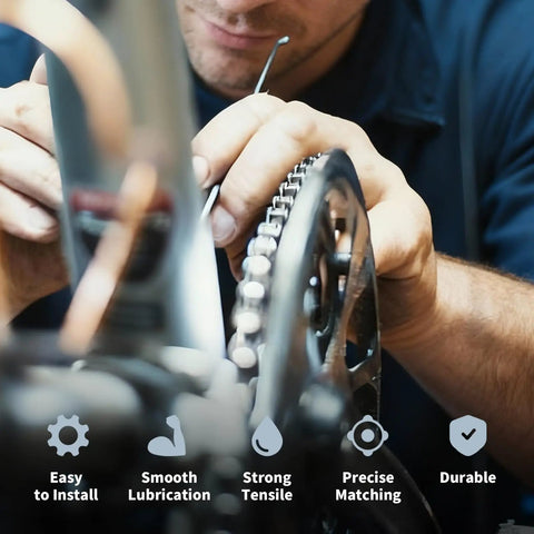 Bike Chain For Road Mountain City Folding And E Bike With Hub Motor Six Seven Eight Speed 126 Links Quick Release Smooth Shifting Beefy Durability For All Your Rides