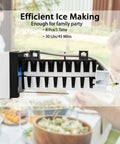 FDI104S Ice Maker Replacement for Frigidaire Refrigerators, High Capacity, Easy Quick Install, Replaces Multiple Common Frigidaire Ice Maker Parts, Keeps Your Ice Snappy and Clear, Durable, Ready to Install, black and white ice maker with harness