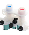 Upgraded Water Inlet Valve Replacement Compatible With Whirlpool Kenmore Maytag Washers Replaces W11096268 W11220230 shown in white