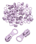 30 Pack Zipper Sliders Size Three Metal Repair Replacement With Zip Pull No Sewing Needed For Bags Wallets Jackets And Closed End Zippers Purple Great For DIY Repairs And Everyday Fixes