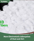 24 Count Heavy Duty Pet Hair Sweeper Pads For 10 Inch Mop showcasing 3D fiber material for effective fur and dust capture.