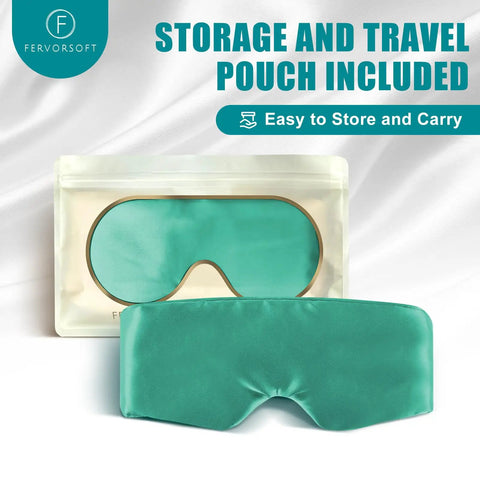 Ultra Soft Heated Eye Mask With Adjustable Warmth For Dry Eyes And Puffy Eyelids Fast Relief For Sinus Pressure And Tension Headaches Hits Different Premium Silk Touch with travel pouch included.