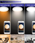 4 Inch Smart LED Recessed Downlight Kit With 9W E26 Base, color temperature adjustment 3000K 4500K 6000K, Bluetooth control