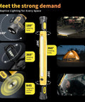 Infographic showing the Under Hood Work Light Bar With 3000LM LED Cordless 5200mAh Magnetic Hood Light With Hooks
