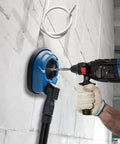 Universal Drill Dust Collection Attachment And Hammer Drill Shroud For Drilling on wall with rubber seal, easy install