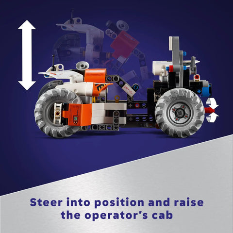 Technic Surface Space Loader LT78 Building Set For Kids 8 And Up A Dope Space Vehicle With Crane And Raising Cab side view