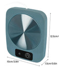 Smart Coffee Mug Warmer Keeps Your Morning Brew Cozy At Steady 131 Degrees With Usb Powered Thermal Control Solid Choice For Desk Office Or Car Setup Coffee Enthusiasts Stoked On Consistent Heat In Green, compact size with a sleek design.