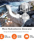 Portable 500W Hydro Turbine Generator For Home Use Off Grid Ready Eco Friendly Micro Hydroelectric Power System With 220V Output And 110V Compatibility For Lighting And Monitoring Rugged Aluminum Housing