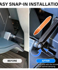 Plug And Play Soft Close Glove Box Damper For Ford Maverick Bronco Sport And Escape Dashboard showing easy snap-in installation process.