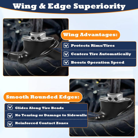 Duck Head Tire Changer Replacement Part For Hunter TCX MTS 5 Pack Fits SB 4 120129B 450310 RP11 8 11400327 RP11 8314813 AE450327 OEM Style Easy Install And Reliable Long Term Performance black nylon duck head on tire changer