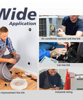 Wide application of Assorted Closed End Crimp Connector Kit For 22-18, 16-14, And 12-10 AWG in various wiring projects.
