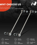 Front Sway Bar Links Set For Chrysler Pacifica 2017 To 2022 And Voyager 2020 To 2022 display, solid arm, materials info