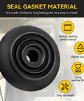 Replacement Silicone Gasket For Cuisinart Single Serve Coffee Makers Upper Needle Seal Ultra Snug Leak Proof Fit For SS-10 SS-10P1