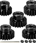 Pinion Gear Set 18T 19T 20T 21T 22T For RC Cars 0.5 Mod 2mm Shaft Durable Steel Built To Last With Five Gears And Grub Screws