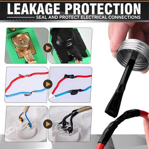 Liquid Electrical Tape Sealant For Outdoor And Indoor Wires Waterproof Insulation Glue That Quick Dry Temperature Resistant Electrical Coating For Electronics And Equipment 125ml on wiring connections