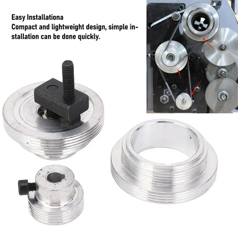 Heavy Duty Mini Lathe Belt Pulley In Aluminum Alloy With Easy Install Compatible With MX210 WM210 And 8x16 220x400 220x600