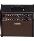 Front view of 60W Acoustic Guitar And Vocals Combo Amplifier with Real-Time Harmony, showing control knobs and inputs.
