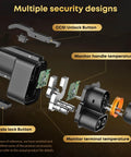 Exploded view showing multiple security designs of Hit The Road Today With This Heavy Duty Nacs To Ccs1 Charging Adapter.