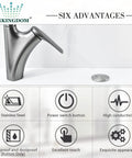 Garbage Disposal Sink Top Air Switch Kit With Brushed Nickel Brass Button showcasing stainless steel and power features