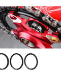 5 Piece Bike Bottom Bracket Gasket Crank Washer Set Built From Aluminum Alloy For Durable BB Axle Washers on red bike crank