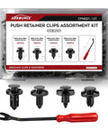 Nissan And Infiniti Push Retainer Clips Kit 121Pcs With Removal Tool For Bumper Splash Shield Fender Liner Panels