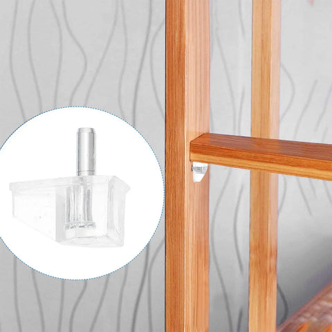20 Piece Plastic Cabinet Shelf Pegs 3mm Smooth Surface Pins For Glass And Wood Shelves Easy Install Display Cabinet