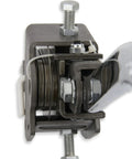 Close-up of Manual Gear Shift Lever Kit With Adapters 3/8 Inch ID White Finish 10 Pack showing metal components.