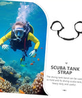 Grip Ready Scuba Tank Retainer Band And Carry Strap For Diving Cylinders Wear Resistant And Secure Binding Lightweight Portable Gear